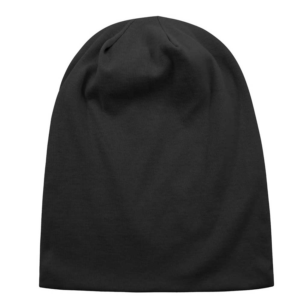 Gorro Beanie Largo Liso Unicolor Negro
