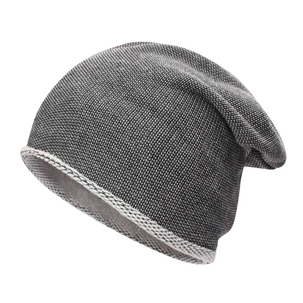 Gorro Slouchy Tejido Doble Color Negro