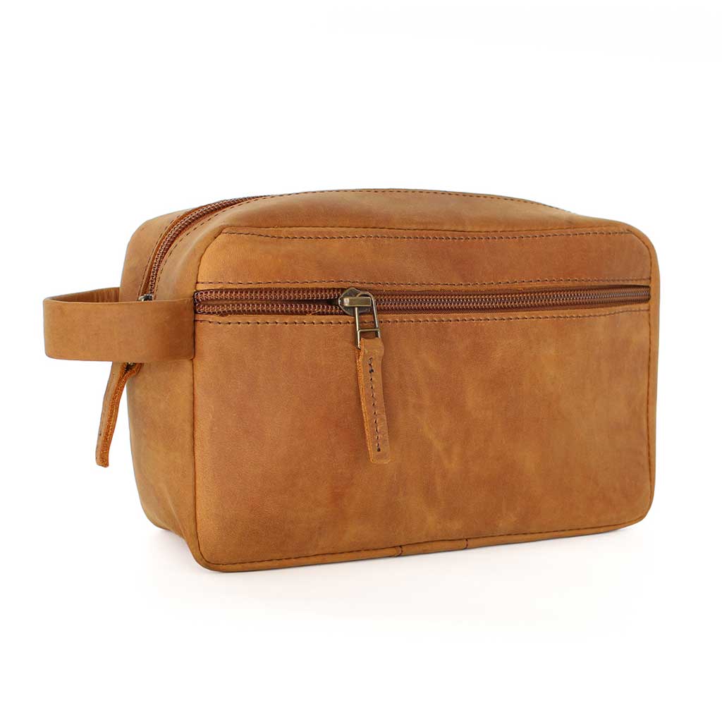 Neceser de Viaje Cosmetiquero Cuero Café