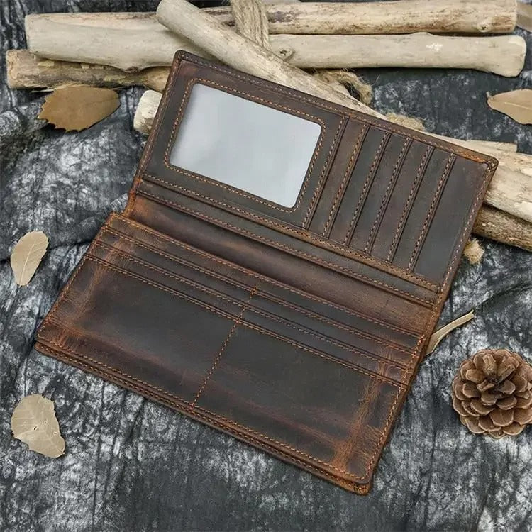 Chequera Hombre Cuero Tarjetero