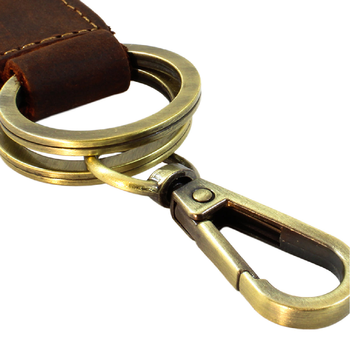 Pack Tarjetero Porta Tarjetas Cuero + Llavero Doble Anillo