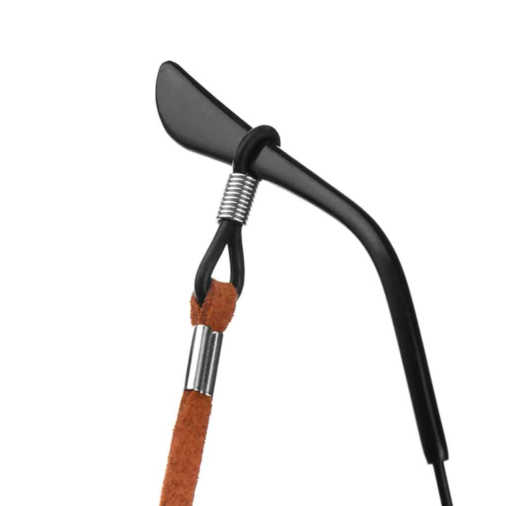 Strap Cuero Café Sujetador de Lentes de Sol Anteojos