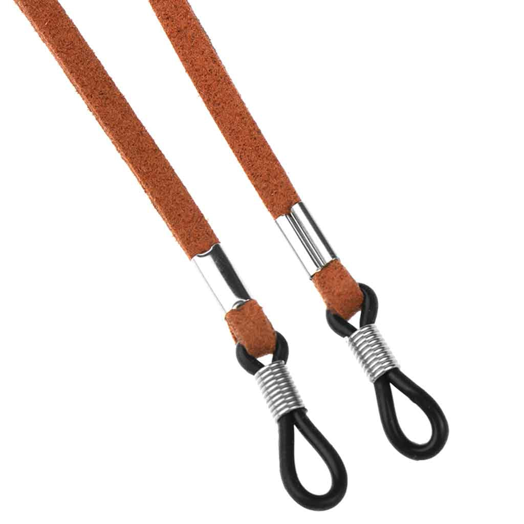 Strap Cuero Café Sujetador de Lentes de Sol Anteojos