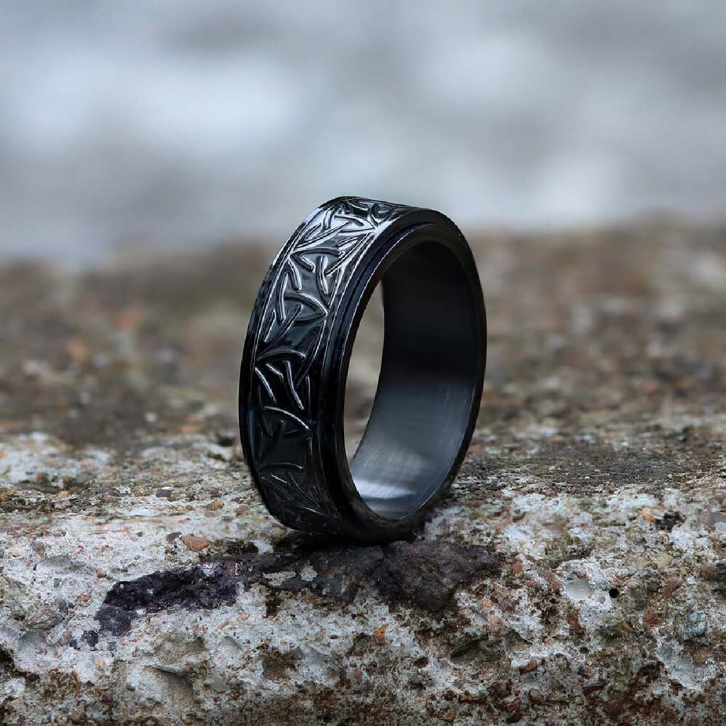 Anillos Hombre Mujer Vikingos Acero Anitestres Ansiedad