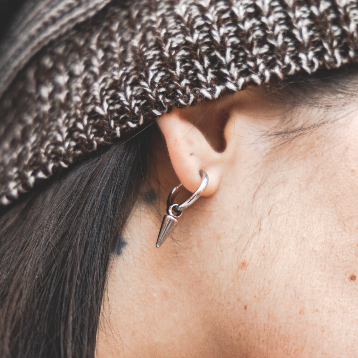 Pack de Aros Acero Plateado x3 Pares Modelos Varios