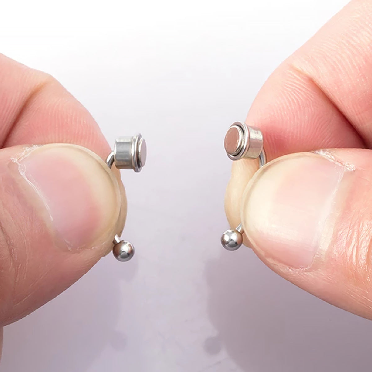 Pack 2 Aros Argollas Magnéticas Piercing Nariz Septum