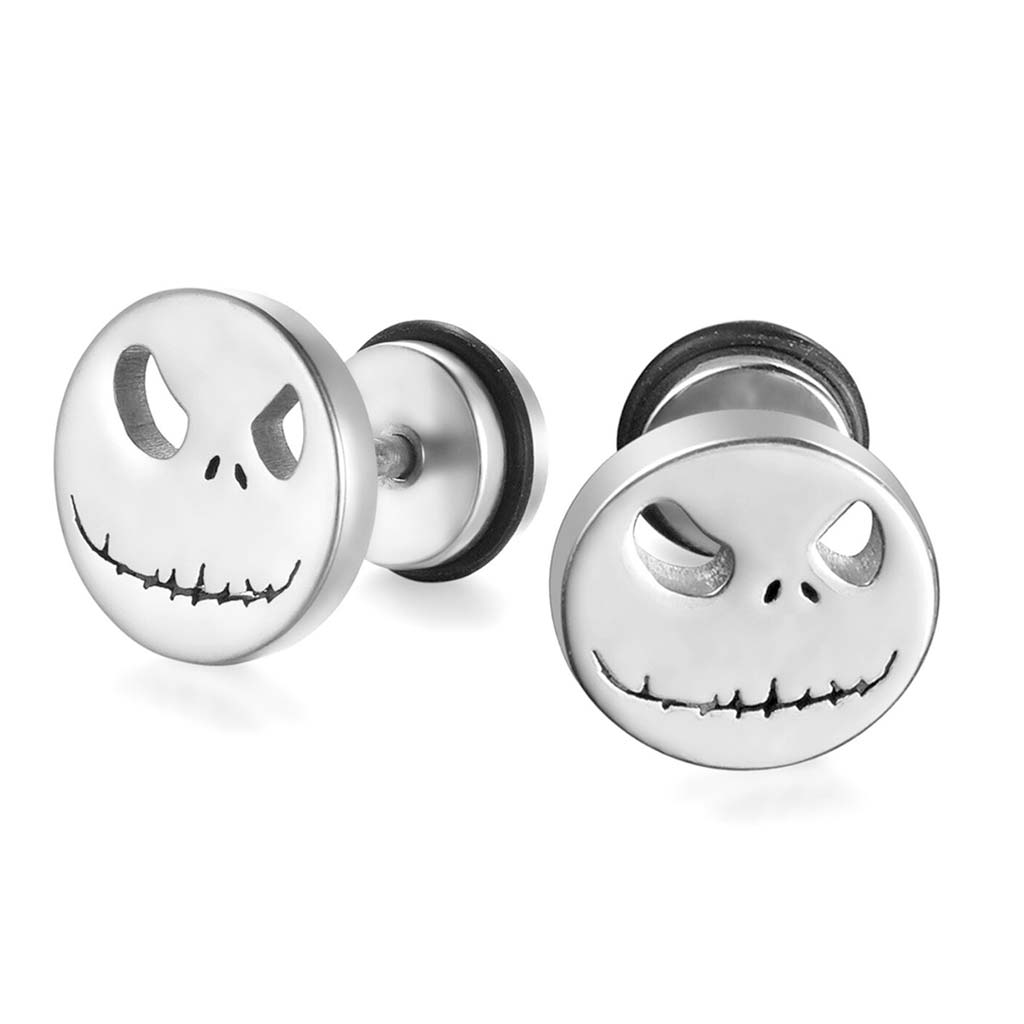 Aros de Acero Aros Mujer Plata Aros Hombre Piercing Calavera