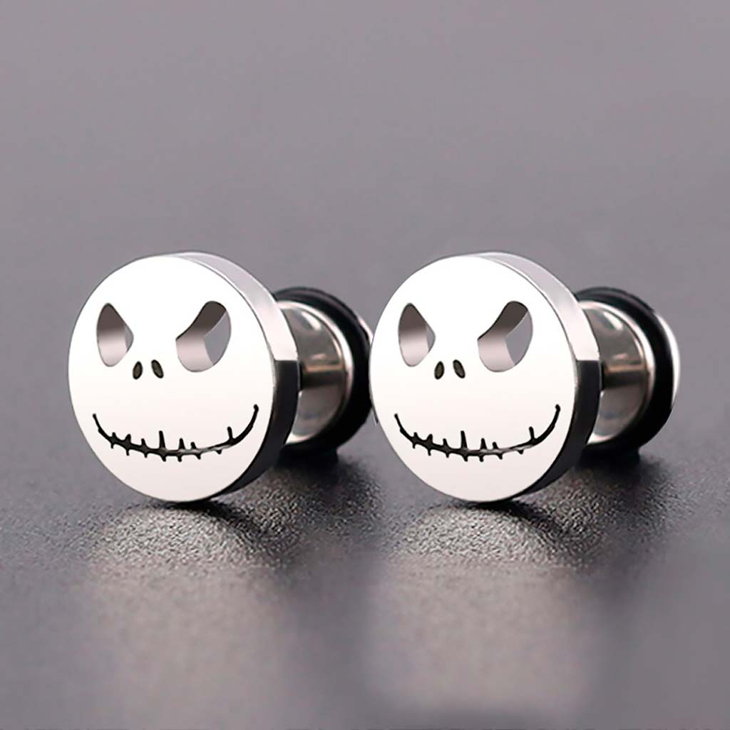 Aros de Acero Aros Mujer Plata Aros Hombre Piercing Calavera