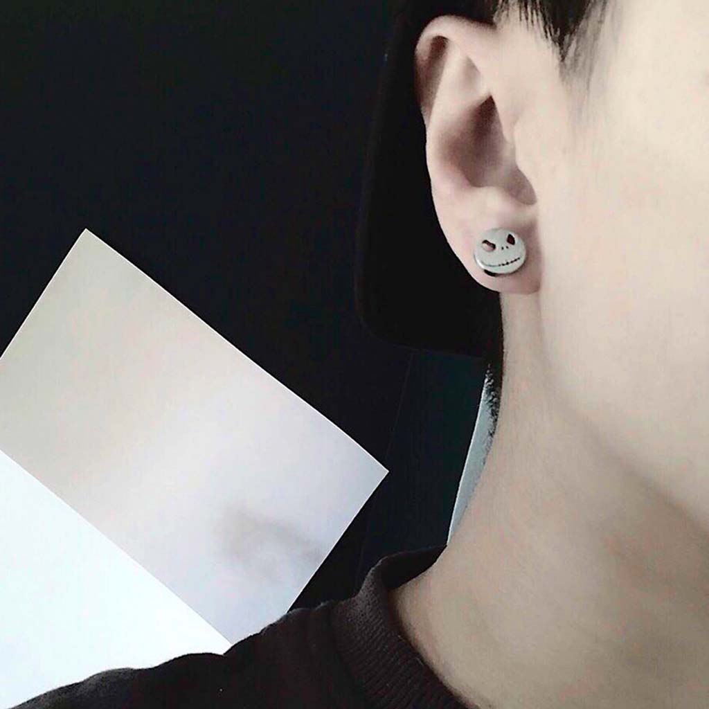 Aros de Acero Aros Mujer Plata Aros Hombre Piercing Calavera