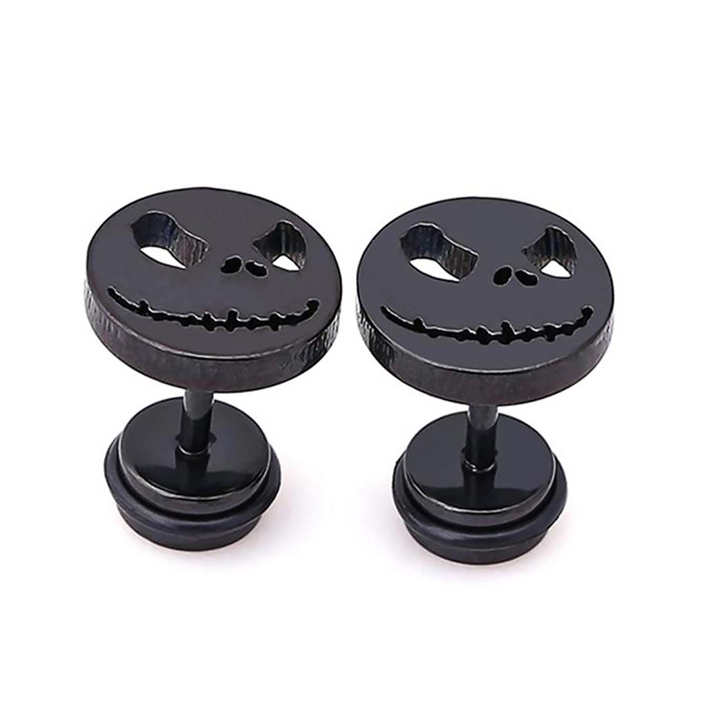 Aros de Acero Mujer Plata Aros Hombre Aros Negros Calavera