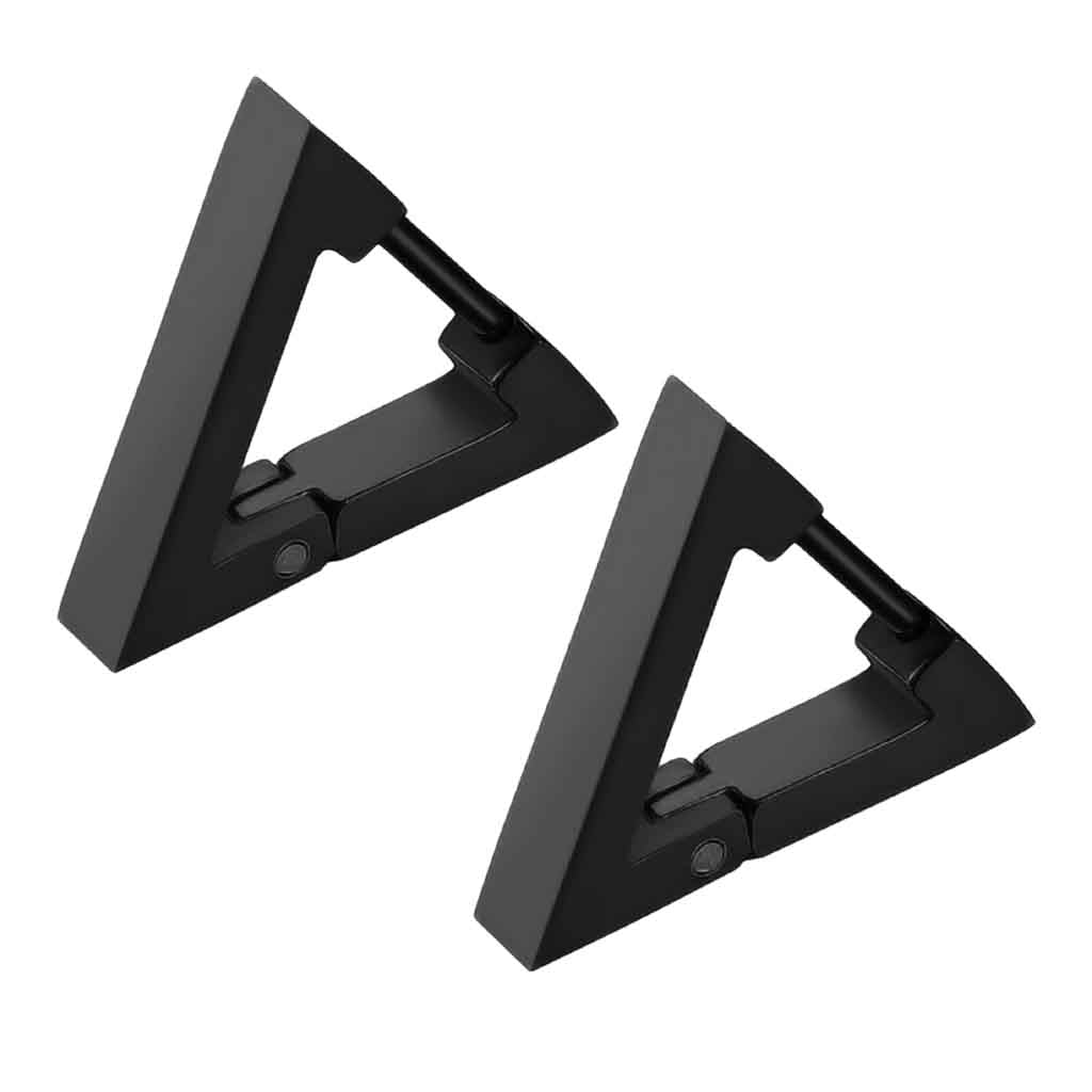Aros Punk Black Triangulo Hombre Mujer Moda 2019