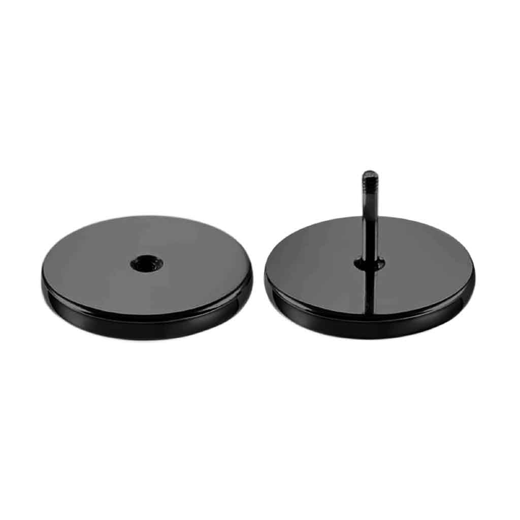 Set de Aros de Hombres Aros Mujer Aros Tunel Acero Negro