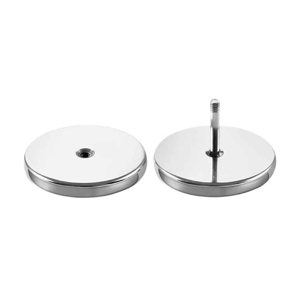 Set de Aros Hombre Plata Aros Mujer Tunel Acero Quirurgico