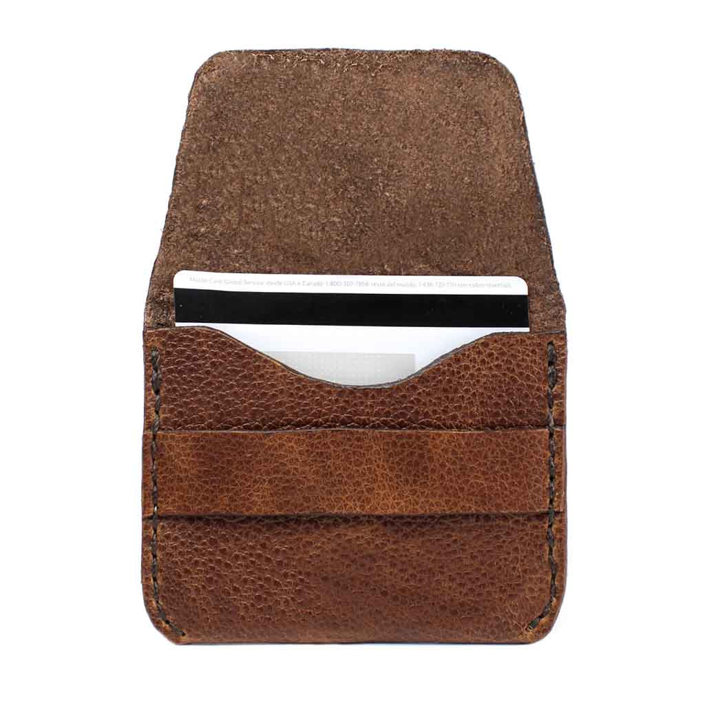 Tarjetero Monederos de Cuero Natural Hombre Mujer