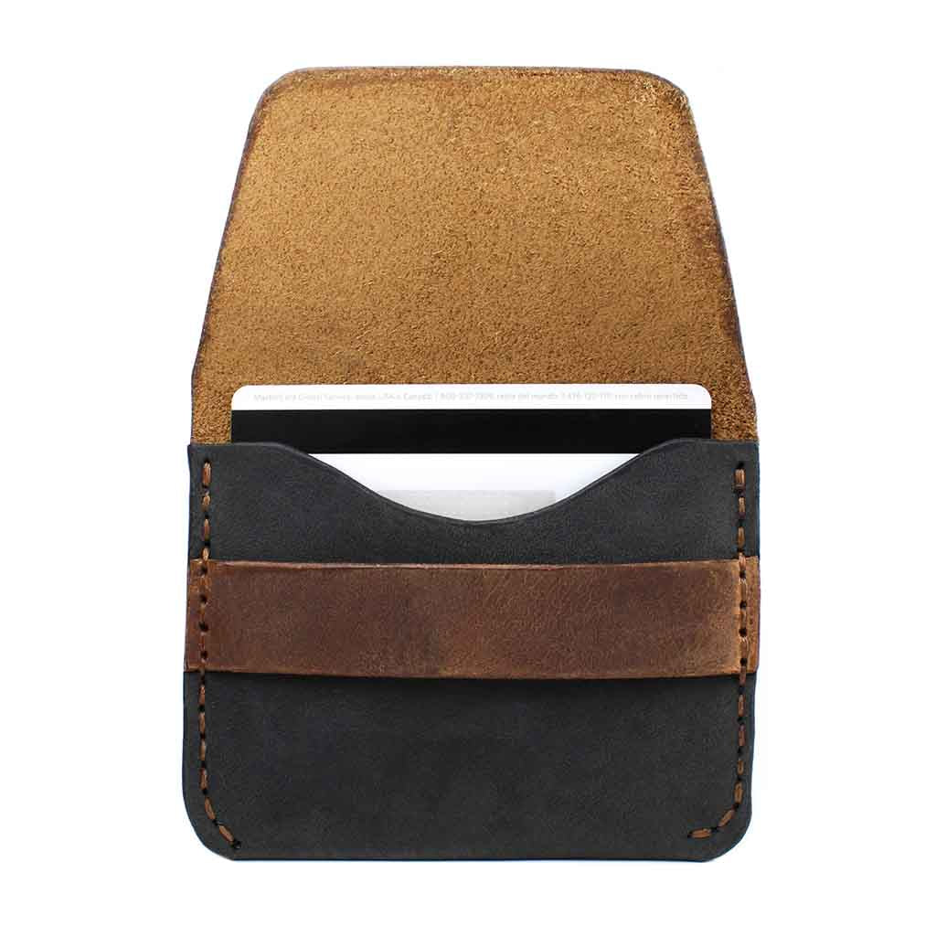 Tarjetero Mujer Monedero Cuero Natural Hombre