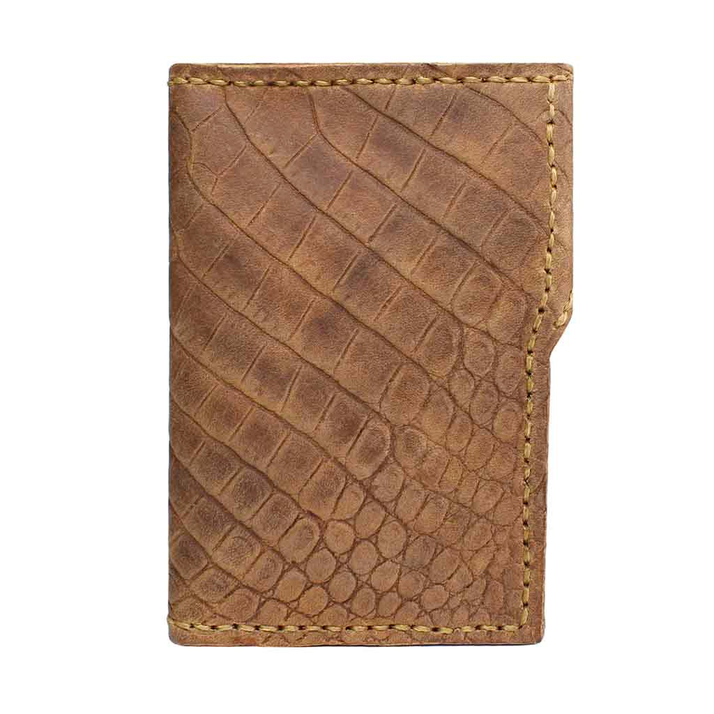 Tarjetero Mujer de Cuero Café Hombre con Broche