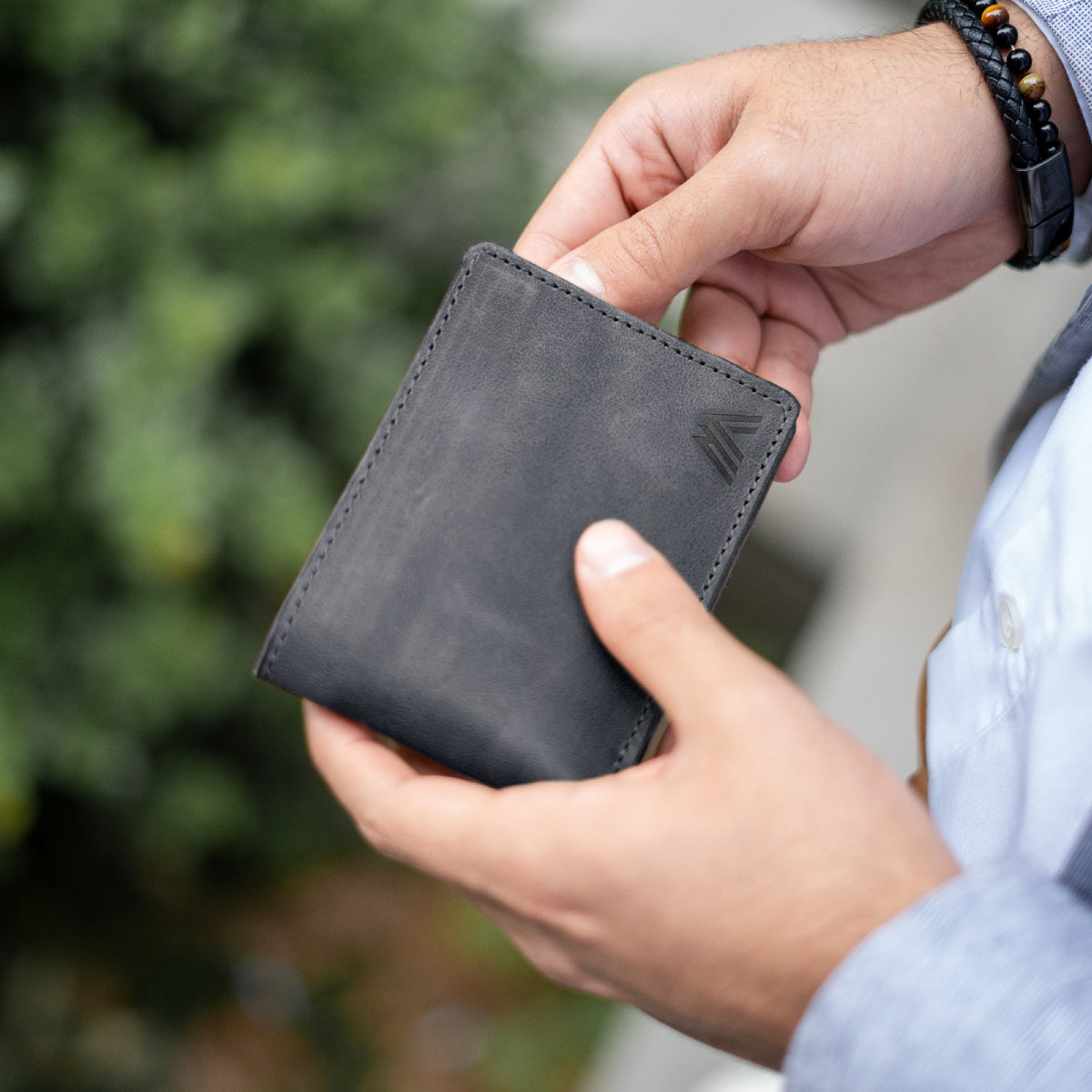 Pack Neceser de Viaje + Billetera Hombre Cuero Negro