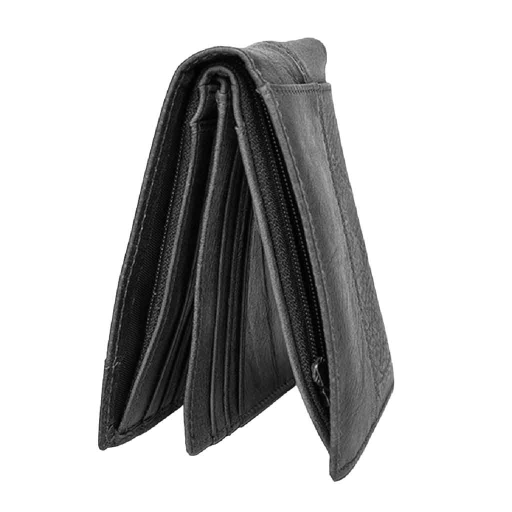 Billetera Hombre Cuero Tarjetero Rfid Tradicional