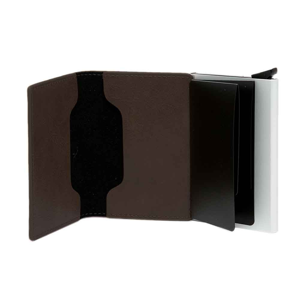 Billetera Tarjetero Sistema Antimagnético cuero