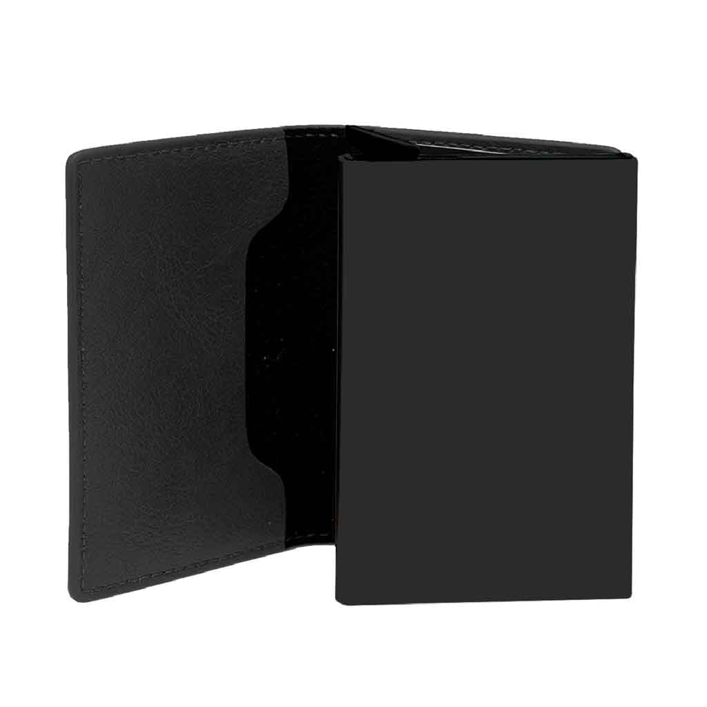 Billetera Tarjetero Hombre Sistema Antimagnético Y Cuero