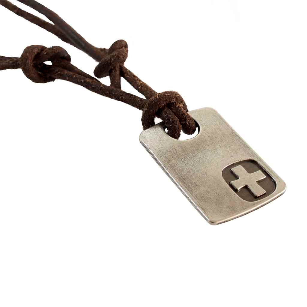 Collar Mujer Collares Colgantes Hombre Placa Cruz