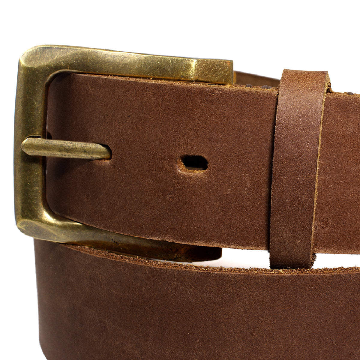 Pack Cinturon Cuero Hombre + Porta Chequera Billetera Marrón