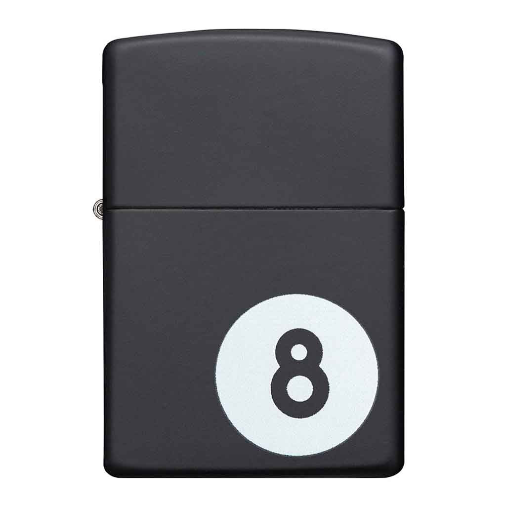 Encendedor Zippo Lighter Billiards 8-Ball Negro