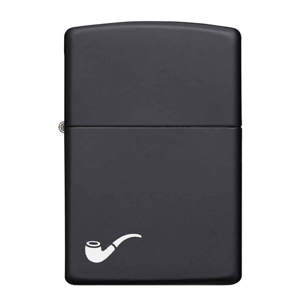 Encendedor Zippo Lighter Black Matte Pipe Negro