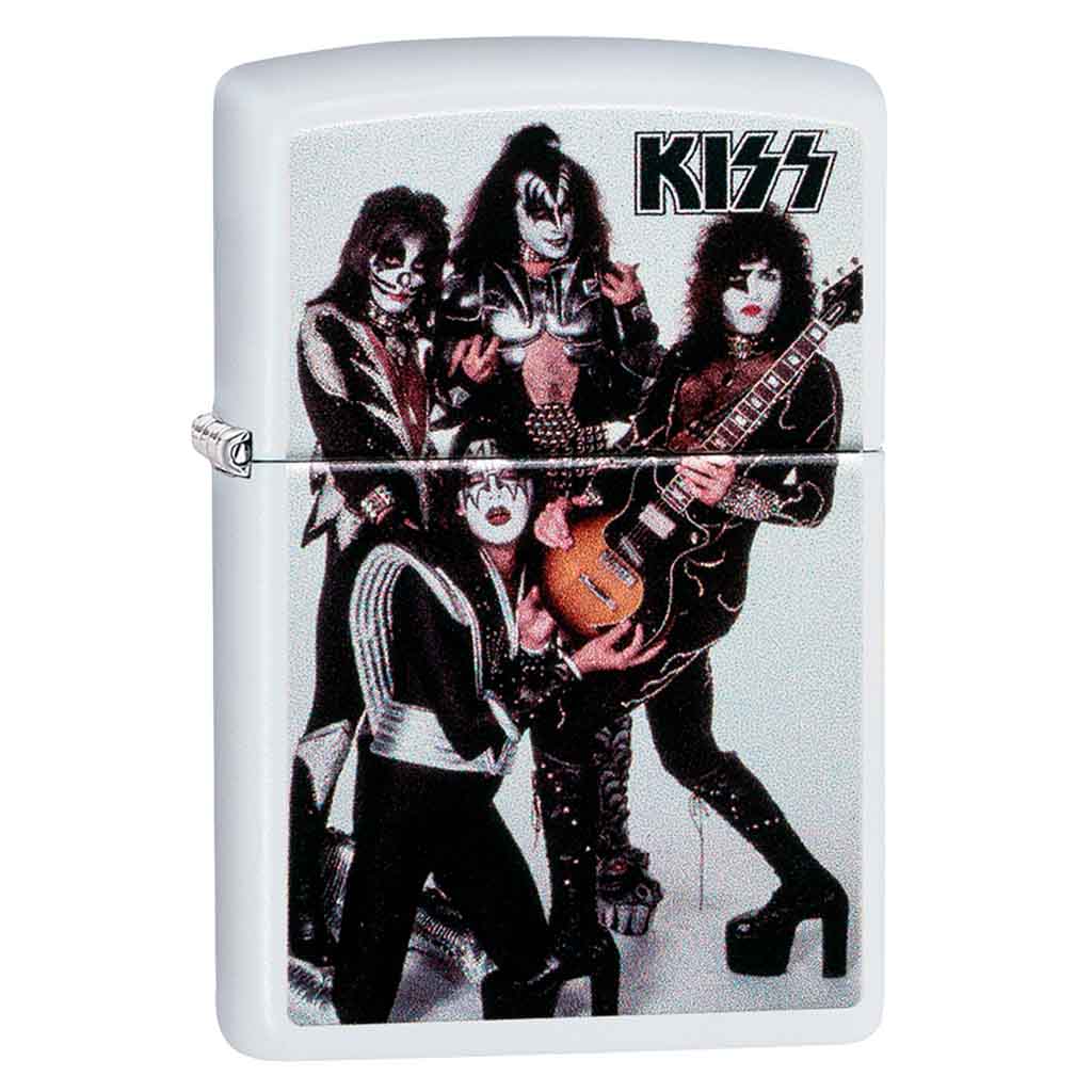 Encendedor Zippo Lighter Blanco Mate Kiss