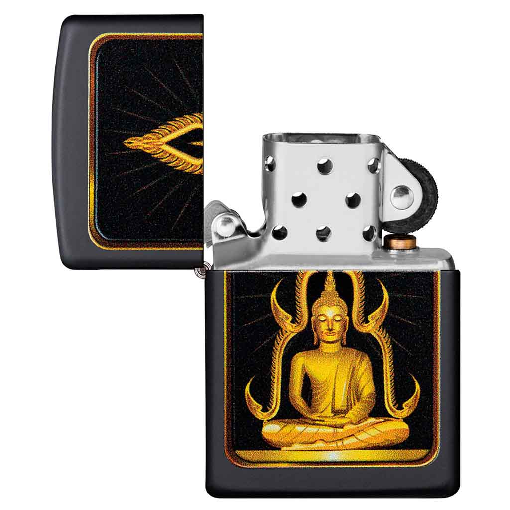 Encendedor Zippo Lighter Buddha Matte Impreso