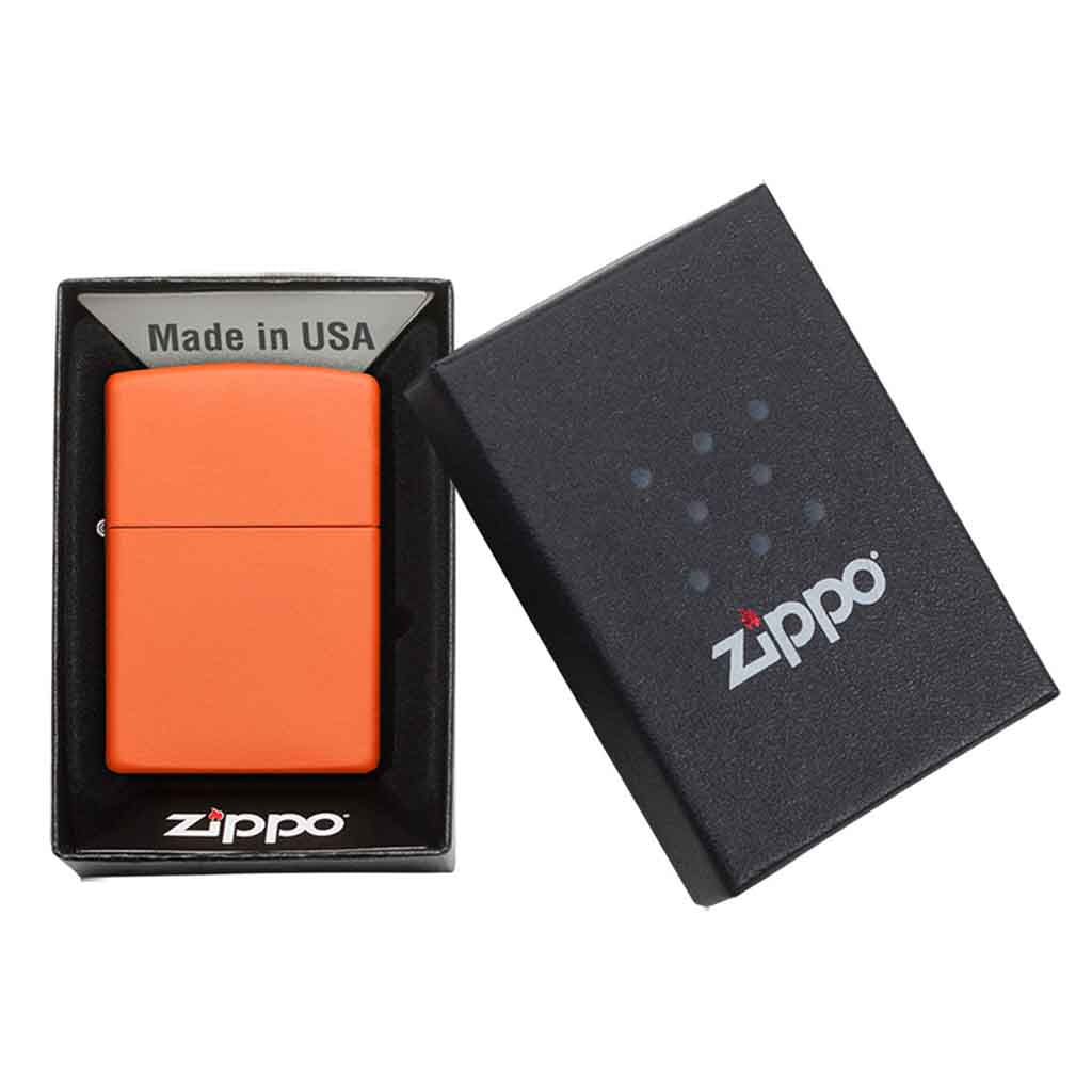 Encendedor Zippo Lighter Classic Orange Matte Naranja