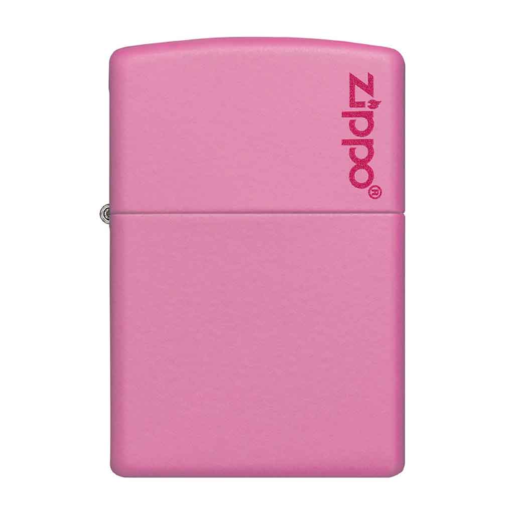Encendedor Zippo Lighter Classic Pink Matte Logo Rosa
