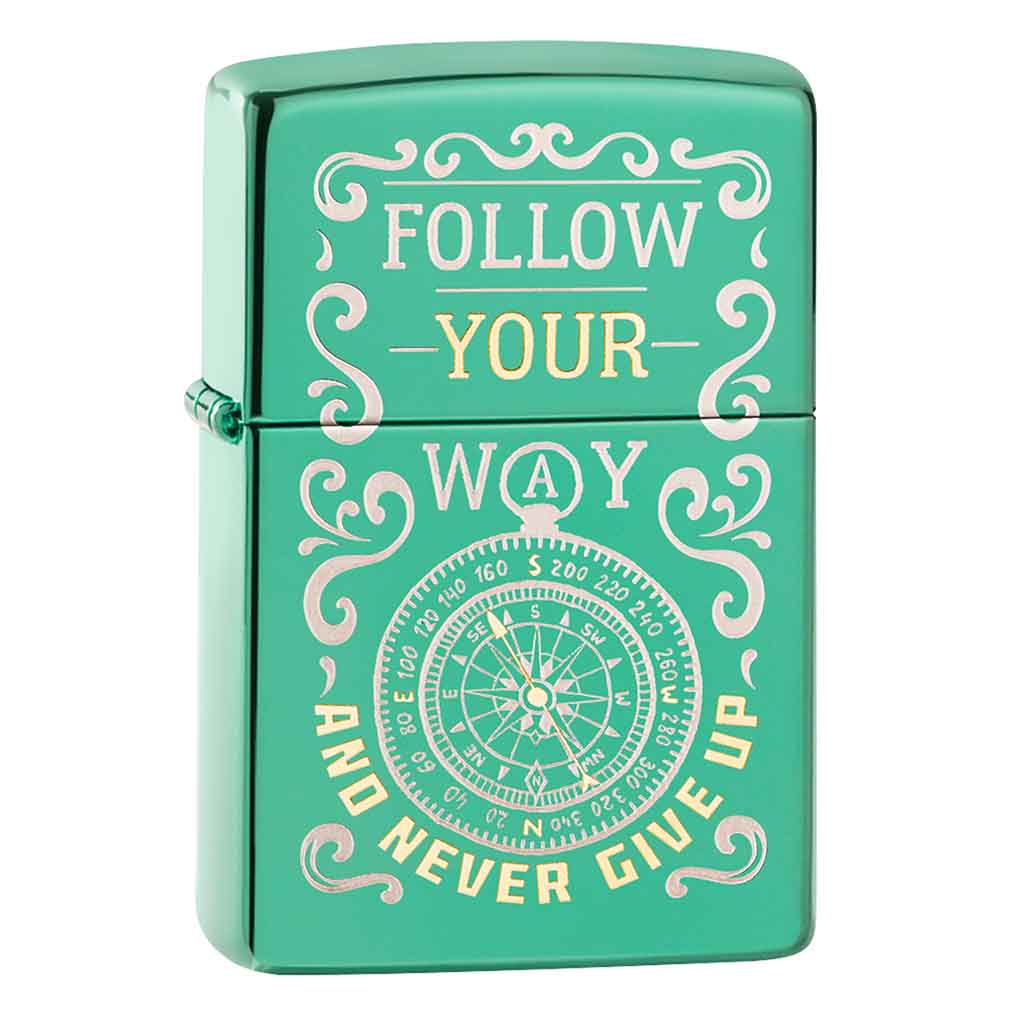 Encendedor Zippo Lighter Follow Your Way Design