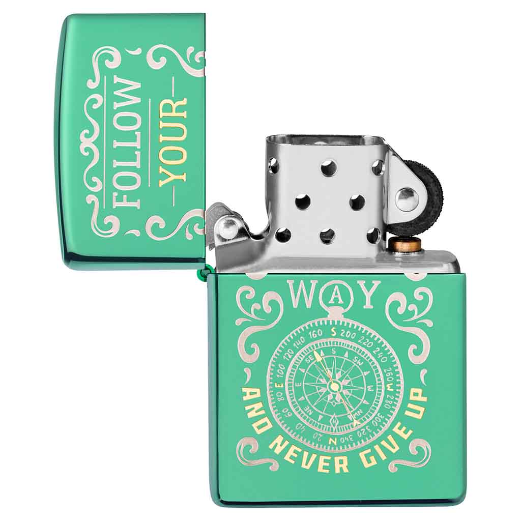 Encendedor Zippo Lighter Follow Your Way Design