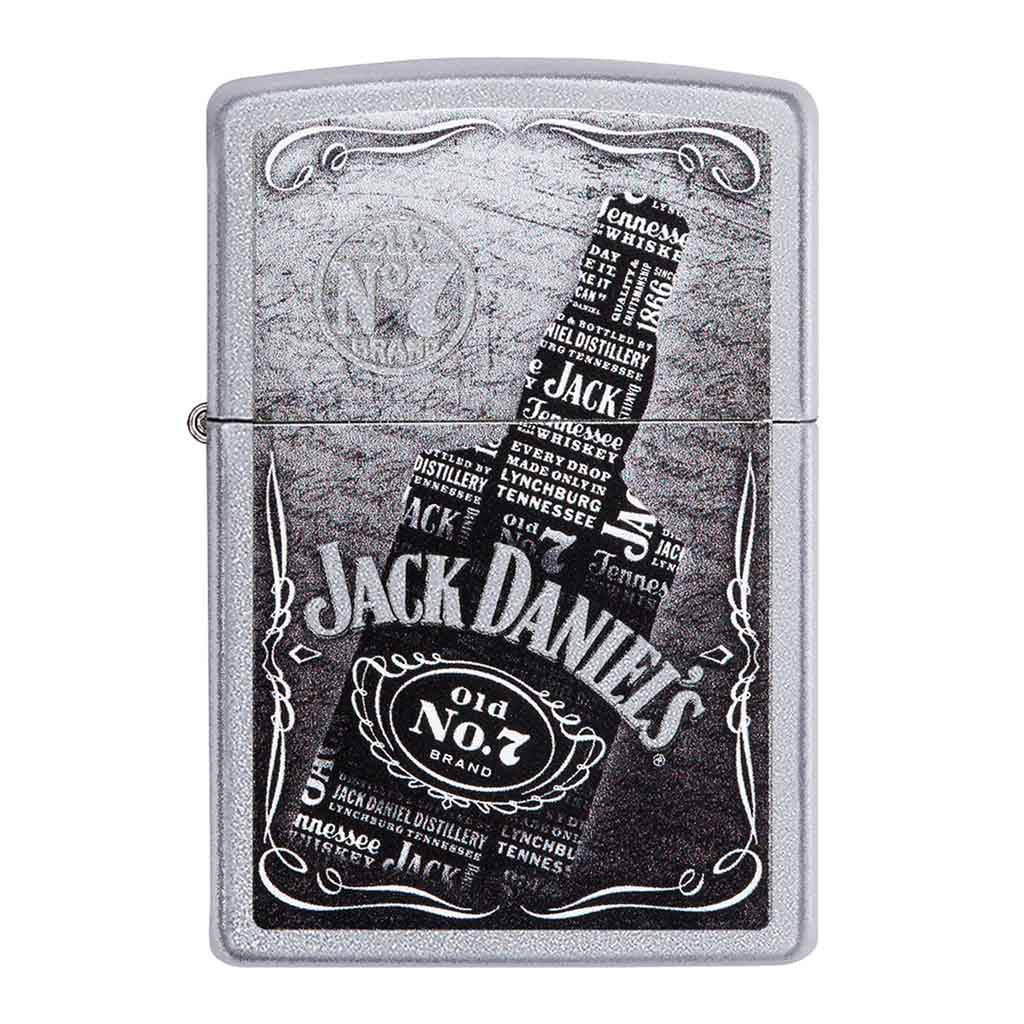 Encendedor Zippo Lighter Jack Daniel’s Bottle Plata