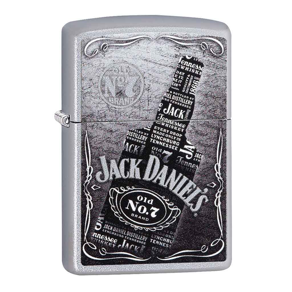 Encendedor Zippo Lighter Jack Daniel’s Bottle Plata