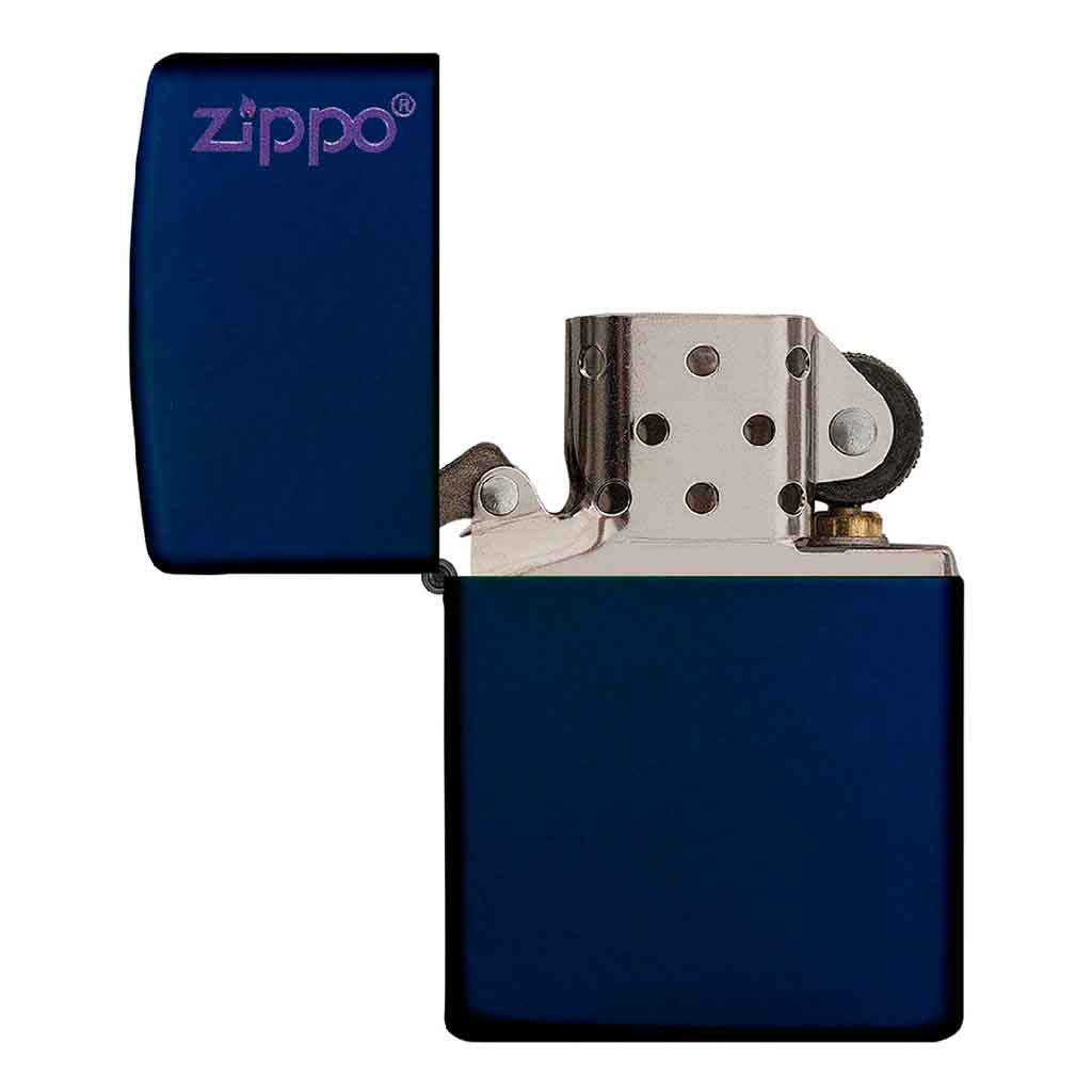 Encendedor Zippo Lighter Navy Matte With Logo