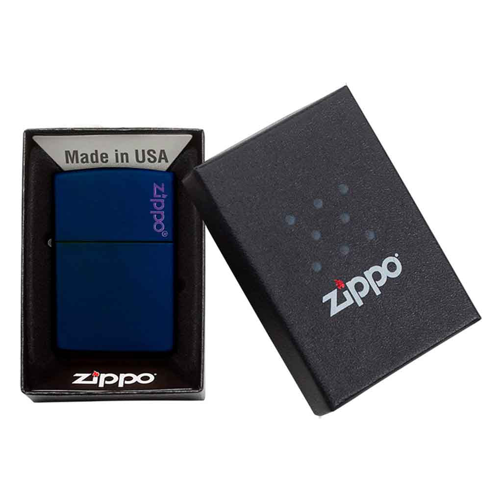 Encendedor Zippo Lighter Navy Matte With Logo