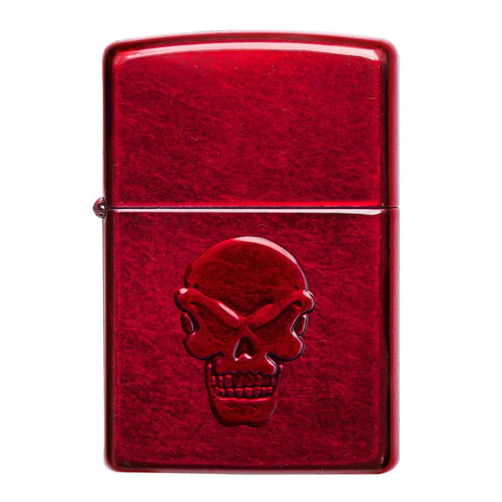Encendedor Zippo Lighter Red Doom Rojo Calavera