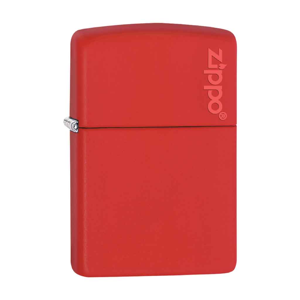 Encendedor Zippo Lighter Red Matte With Logo Rojo