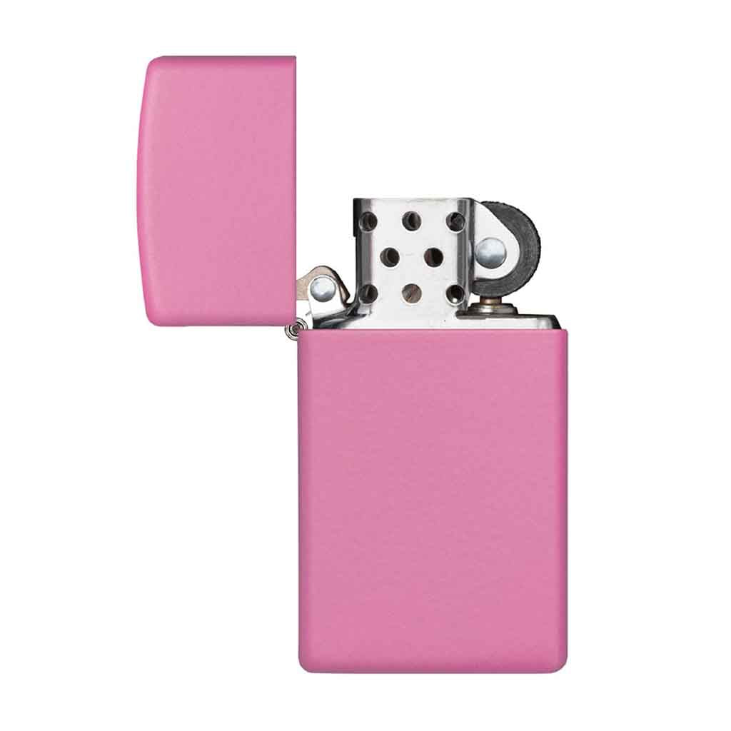 Encendedor Zippo Lighter Slim Pink Matte Rosa