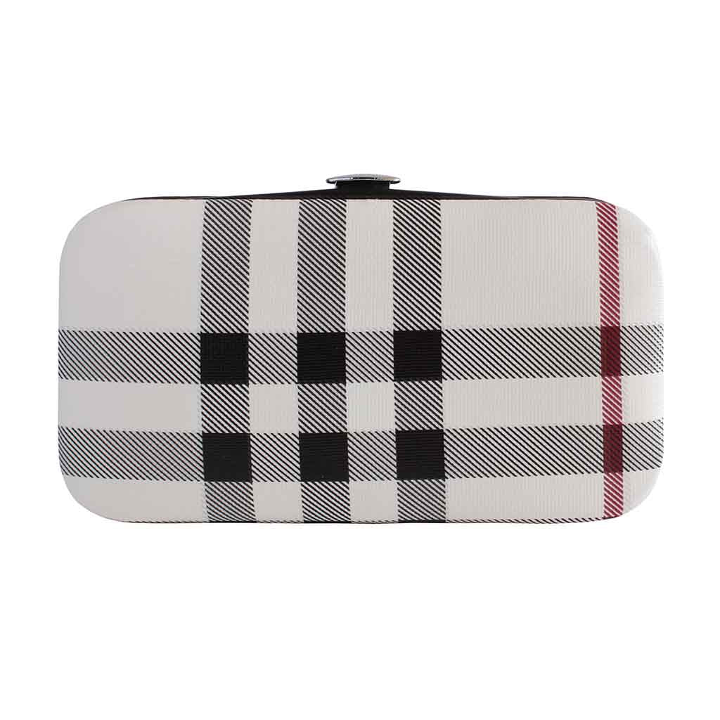 Estuche Kit de Manicure Cuidado 7 en 1 Tartán