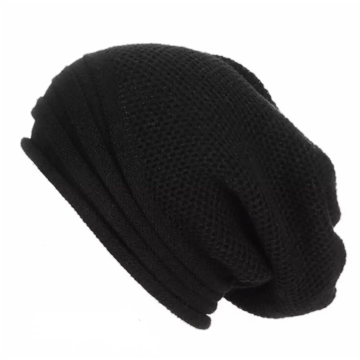 Pack x2 Gorro Algodón Tejido Negro y Gorro Relieve Gris con Polar