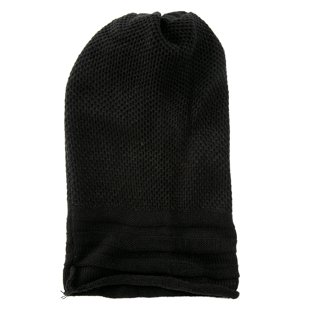 Pack x2 Gorro Algodón Tejido Negro y Gorro Relieve Gris con Polar