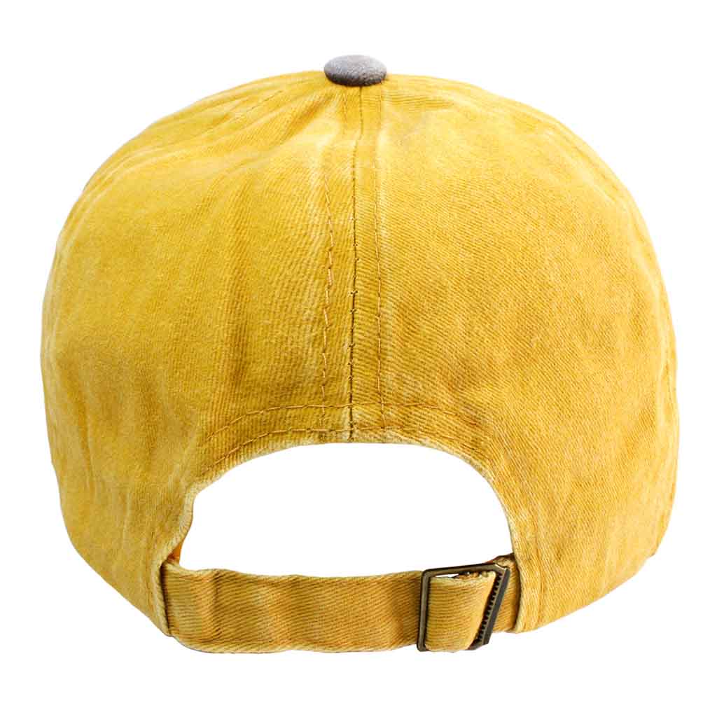 Jockey Hombre Gorros Mujer Prelavado Motors Racing Mostaza