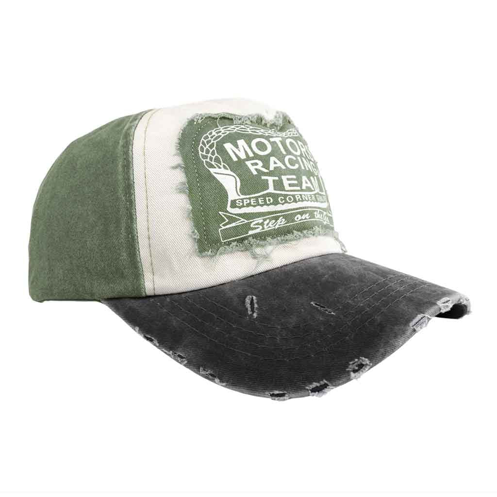 Jockey Negro Hombre Gorros Mujer Verde Motors Racing