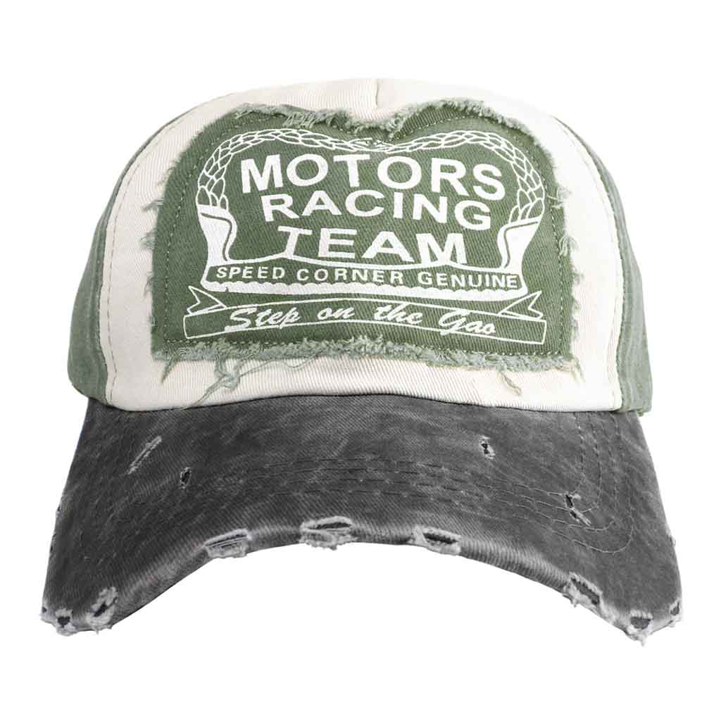 Jockey Negro Hombre Gorros Mujer Verde Motors Racing