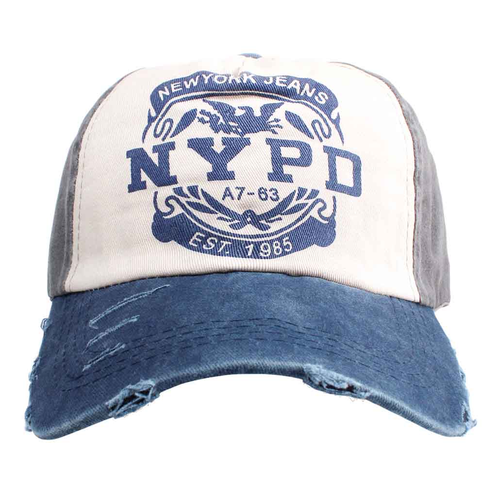Jockey Hombre Gris Prelavado Gorros Mujer NYPD