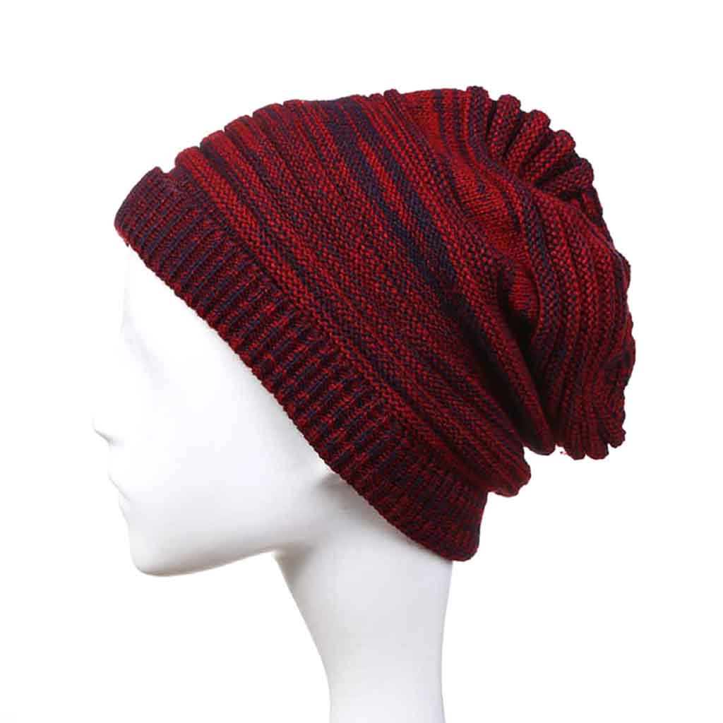 Gorro Modelo Abrigado Rojo y Negro