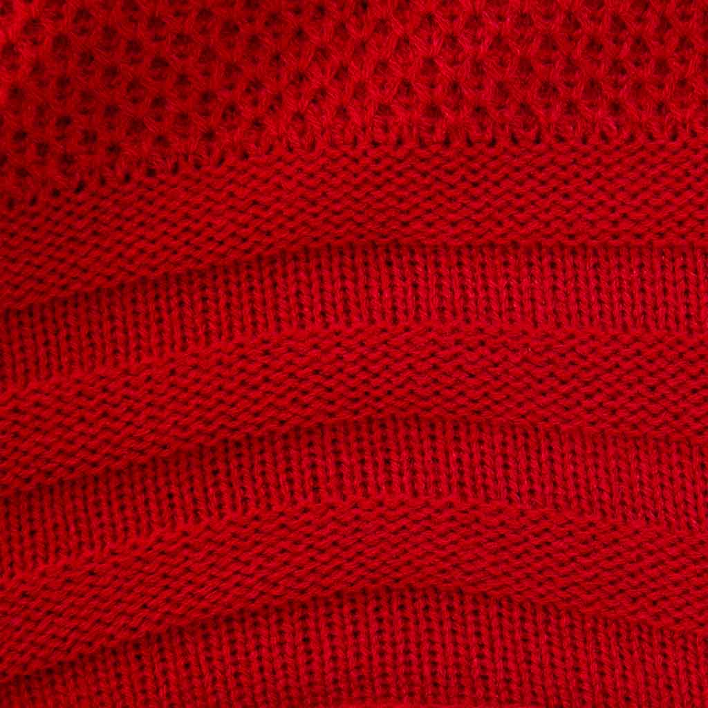 Gorro Diseño con Relieve Color Rojo